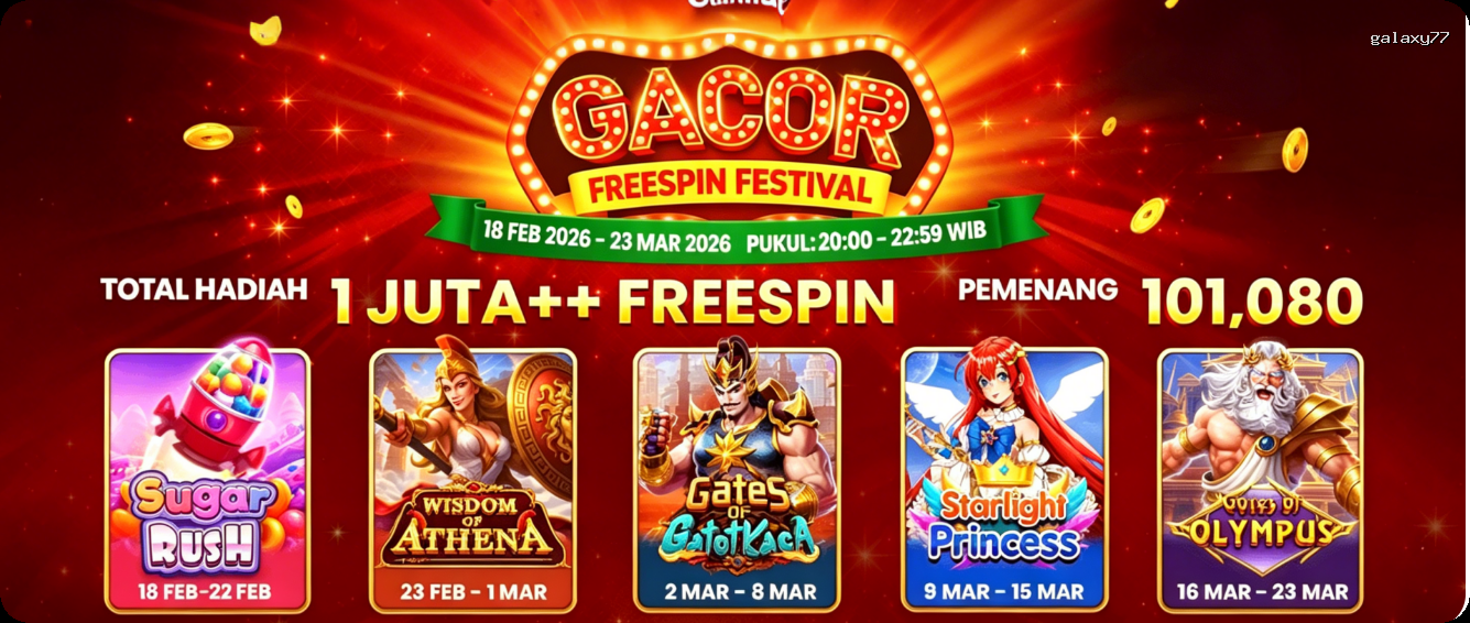 Login galaxy77 Sekarang Bonus Melimpah